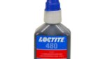 Тюбик черного цианоакрилатного клея Loctite 480 для резины и пластика