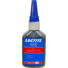 Тюбик черного цианоакрилатного клея Loctite 480 для резины и пластика