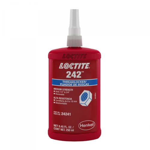 Флакон синего фиксатора резьбы Loctite 242 средней прочности 250 мл