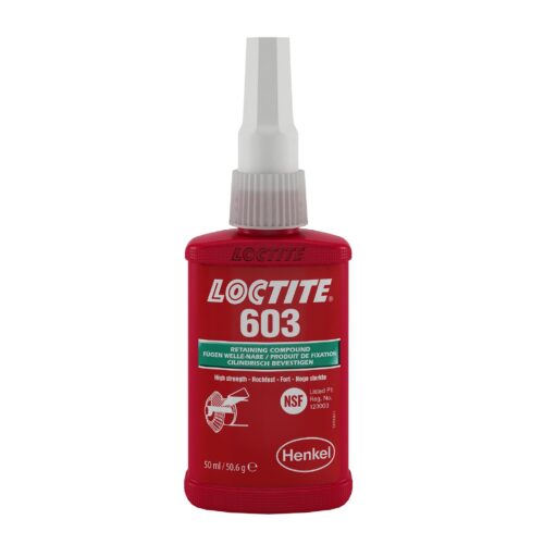 Флакон фиксатора цилиндрических соединений Loctite 603 высокопрочный 50 мл