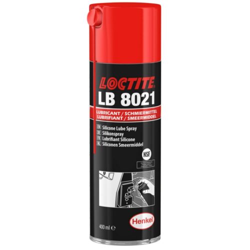 Аэрозольный баллон силиконовой смазки Loctite 8021 с пищевым допуском NSF H1 400 мл
