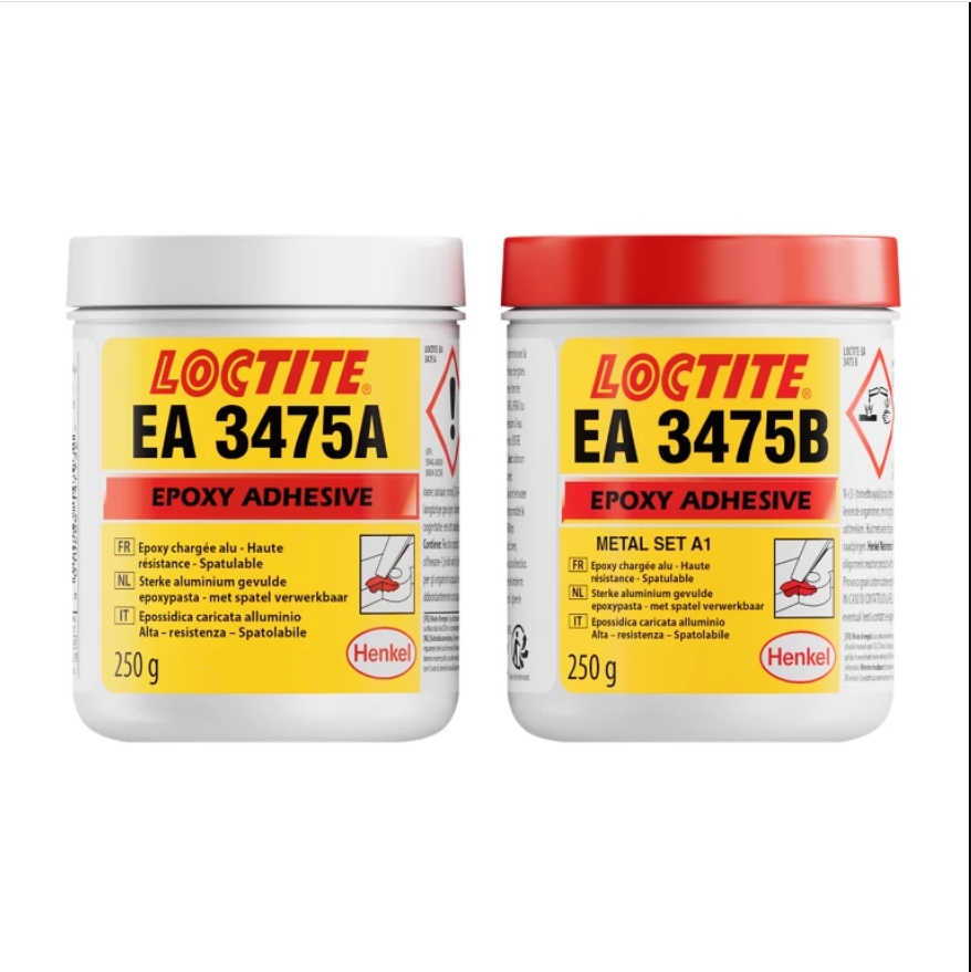 Комплект алюмонаполненного эпоксидного ремонтного состава Loctite 3475 2x250 г для ремонта алюминия